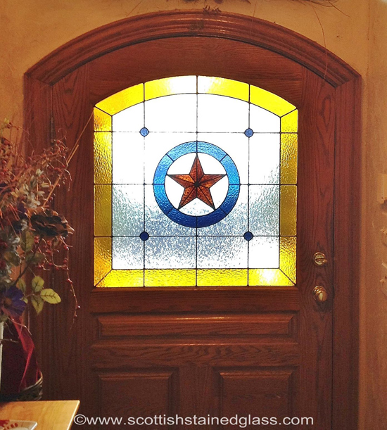 texas pride stained glass door san antonio