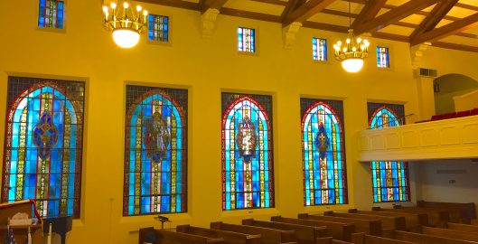 del rio church stained glass restoration