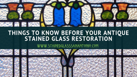 Antique stained glass restoration projects San Antonio